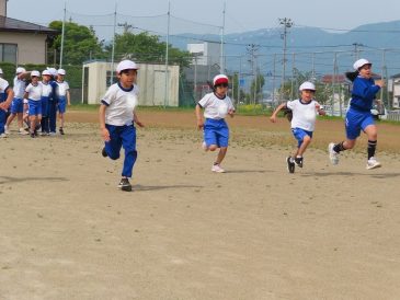 朝運動が始まりました！
