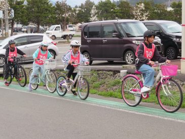 ３年以上自転車教室（交通教室）が終わりました。