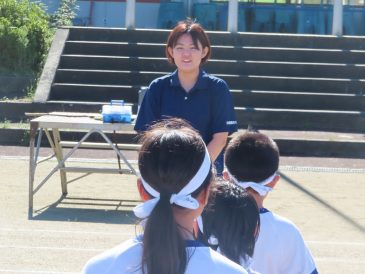 先輩が学校体験中！～ふるさとインターンシップ～